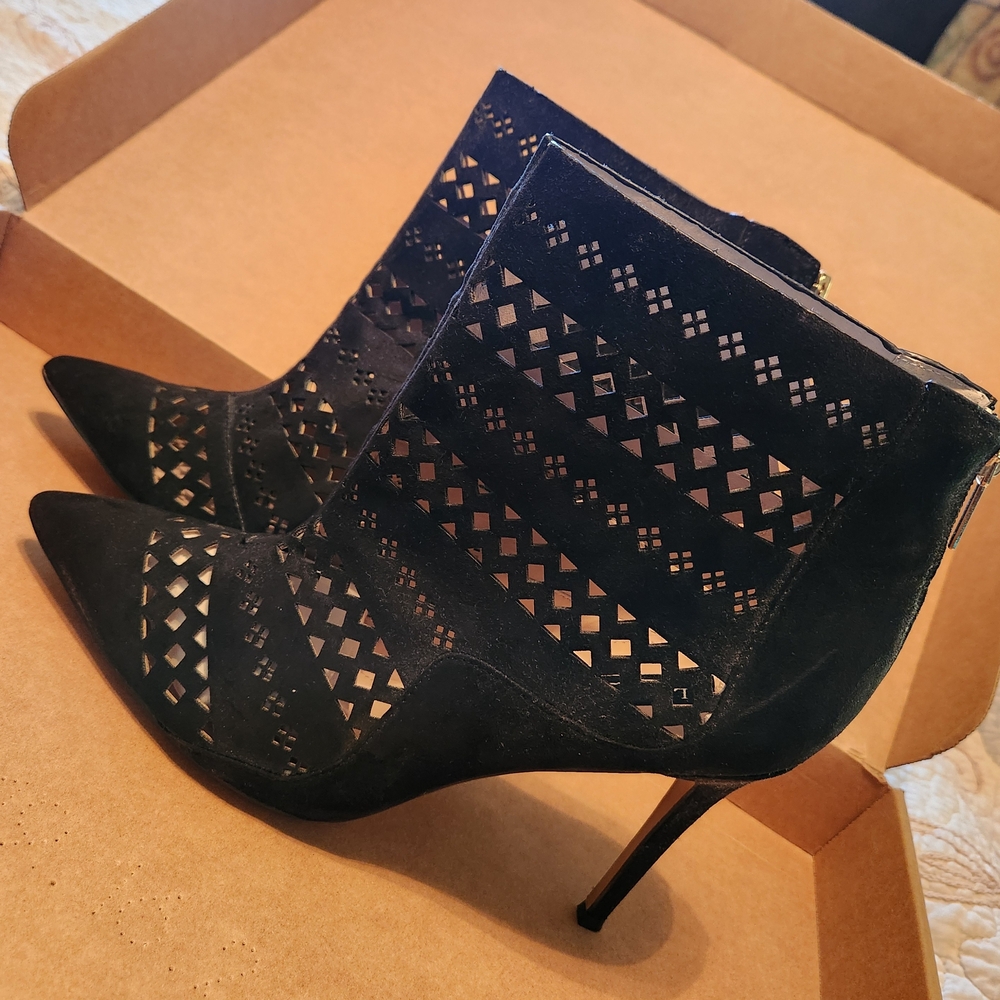 Elegant Black Stiletto Ankle Boots